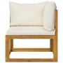 Garden furniture 11 pieces with cream cushions solid acacia wood by vidaXL, Garden sets - Ref: Foro24-3057648, Price: 1,00 €,...