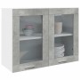 Armario colgante de vidrio gris hormigón 80x31x60 cm von , Küchenschränke - Ref: Foro24-856118, Preis: 57,77 €, Rabatt: %