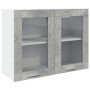 Armario colgante de vidrio gris hormigón 80x31x60 cm von , Küchenschränke - Ref: Foro24-856118, Preis: 57,77 €, Rabatt: %