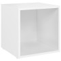 Muebles para TV 4 uds madera contrachapada blanco 37x35x37 cm de vidaXL, Muebles TV - Ref: Foro24-805500, Precio: 60,26 €, De...