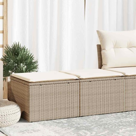 Set sofás jardín y cojines 2 pzas ratán sintético acacia beige von , Gartensets - Ref: Foro24-3328661, Preis: 113,56 €, Rabat...