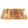 Tablero escritorio con curva madera mango rugosa 110x50x2,5 cm by , Desk accessories and products - Ref: Foro24-370180, Price...