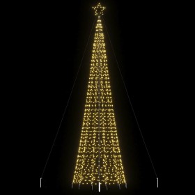 Árbol de Navidad cono con estacas 1534 LEDs blanco cálido 500cm de , Arboles de navidad - Ref: Foro24-4016404, Precio: 117,89...