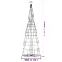 Árbol de Navidad cono de luz 550 LEDs blanco cálido 304 cm de , Arboles de navidad - Ref: Foro24-4016452, Precio: 75,06 €, De...