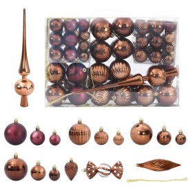 Bolas de Navidad 98 unidades marrón Ø3/4/6 cm von , Festliche Dekorationen - Ref: Foro24-4100014, Preis: 24,42 €, Rabatt: %