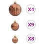 Bolas de Navidad 98 unidades marrón Ø3/4/6 cm by , Festive decorations - Ref: Foro24-4100014, Price: 24,42 €, Discount: %