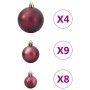 Bolas de Navidad 98 unidades marrón Ø3/4/6 cm by , Festive decorations - Ref: Foro24-4100014, Price: 24,42 €, Discount: %