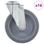 Ruedas giratorias con agujero pasador 16 unidades 125 mm | Foro24|Onlineshop| Casa, Jardín y Más Foro24.es