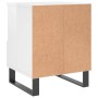 Mesita de noche madera contrachapada blanco brillo 40x35x50 cm | Foro24|Onlineshop| Casa, Jardín y Más Foro24.es