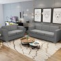 Conjunto de sofás 2 unidades tela gris claro by , Sofas - Ref: Foro24-274212, Price: 761,73 €, Discount: %