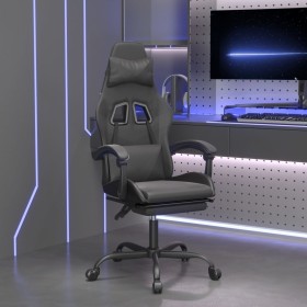 Comprar Silla gaming giratoria y reposapiés cuero