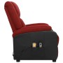 Sillón de masaje elevable tela rojo tinto | Foro24|Onlineshop| Casa, Jardín y Más Foro24.es