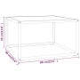 Mesa de centro negra con vidrio de mármol blanco 60x60x35 cm de vidaXL, Mesas de centro - Ref: Foro24-322873, Precio: 60,14 €...