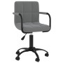 Silla de oficina giratoria de terciopelo gris oscuro | Foro24|Onlineshop| Casa, Jardín y Más Foro24.es