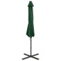 Cantilever parasol with pole and green LED lights 300 cm by vidaXL, Umbrellas - Ref: Foro24-312329, Price: 185,18 €, Discount: %