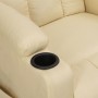 Sillón reclinable eléctrico de tela crema de , Sillones - Ref: Foro24-3098824, Precio: 232,56 €, Descuento: %