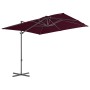 Cantilever umbrella with a steel post in burgundy red, 250x250 cm. by vidaXL, Umbrellas - Ref: Foro24-312308, Price: 94,74 €,...