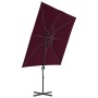 Cantilever umbrella with a steel post in burgundy red, 250x250 cm. by vidaXL, Umbrellas - Ref: Foro24-312308, Price: 94,74 €,...