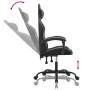 Silla gaming cuero sintético negro y gris de , Sillones para videojuegos - Ref: Foro24-3143822, Precio: 127,96 €, Descuento: %