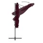 Cantilever umbrella with a steel post in burgundy red, 250x250 cm. by vidaXL, Umbrellas - Ref: Foro24-312308, Price: 94,74 €,...