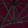 Cantilever umbrella with a steel post in burgundy red, 250x250 cm. by vidaXL, Umbrellas - Ref: Foro24-312308, Price: 94,74 €,...