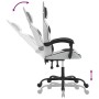 Silla gaming cuero sintético blanco y negro de , Sillones para videojuegos - Ref: Foro24-3143876, Precio: 117,99 €, Descuento: %