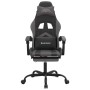 Silla gaming con reposapiés cuero sintético negro gris de , Sillones para videojuegos - Ref: Foro24-3143906, Precio: 128,28 €...