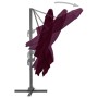 Cantilever parasol with burgundy red aluminum pole 300x300cm by vidaXL, Umbrellas - Ref: Foro24-312314, Price: 126,48 €, Disc...