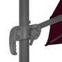 Cantilever parasol with burgundy red aluminum pole 300x300cm by vidaXL, Umbrellas - Ref: Foro24-312314, Price: 126,48 €, Disc...