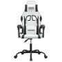 Drehbarer Gaming-Stuhl Kunstleder schwarz und weiß von , Gaming-Stühle - Ref: Foro24-349577, Preis: 117,99 €, Rabatt: %