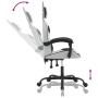 Silla gaming giratoria cuero sintético blanco y negro de , Sillones para videojuegos - Ref: Foro24-349577, Precio: 117,99 €, ...