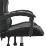 Silla gaming giratoria cuero sintético negro y gris de , Sillones para videojuegos - Ref: Foro24-349523, Precio: 127,96 €, De...