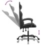 Silla gaming giratoria cuero sintético negro y gris de , Sillones para videojuegos - Ref: Foro24-349523, Precio: 127,96 €, De...