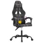 Silla gaming giratoria cuero sintético negro y gris de , Sillones para videojuegos - Ref: Foro24-349523, Precio: 127,96 €, De...