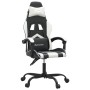 Silla gaming giratoria cuero sintético negro y blanco by , Gaming chairs - Ref: Foro24-349596, Price: 117,94 €, Discount: %