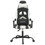 Silla gaming giratoria cuero sintético negro y blanco by , Gaming chairs - Ref: Foro24-349596, Price: 117,94 €, Discount: %