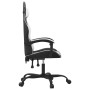 Silla gaming giratoria cuero sintético negro y blanco by , Gaming chairs - Ref: Foro24-349596, Price: 117,94 €, Discount: %