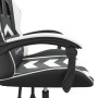 Silla gaming giratoria cuero sintético negro y blanco by , Gaming chairs - Ref: Foro24-349596, Price: 117,94 €, Discount: %