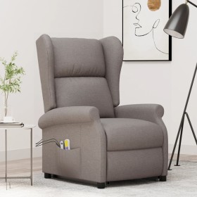 Sillón de masaje elevable tela gris taupé de , Sillones de masaje eléctricos - Ref: Foro24-289748, Precio: 342,39 €, Descuent...