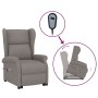 Sillón de masaje elevable tela gris taupé by , Electric massage chairs - Ref: Foro24-289748, Price: 342,39 €, Discount: %