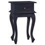 Mesita de noche de madera maciza de caoba negro café claro by , Nightstands - Ref: Foro24-288820, Price: 86,42 €, Discount: %