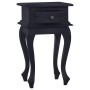 Mesita de noche de madera maciza de caoba negro café claro by , Nightstands - Ref: Foro24-288820, Price: 86,42 €, Discount: %