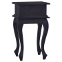 Mesita de noche de madera maciza de caoba negro café claro by , Nightstands - Ref: Foro24-288820, Price: 86,42 €, Discount: %