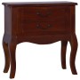 Mesita de noche clásica madera maciza caoba marrón 60x30x60 cm by , Nightstands - Ref: Foro24-288883, Price: 103,20 €, Discou...