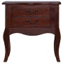 Mesita de noche clásica madera maciza caoba marrón 60x30x60 cm by , Nightstands - Ref: Foro24-288883, Price: 103,20 €, Discou...