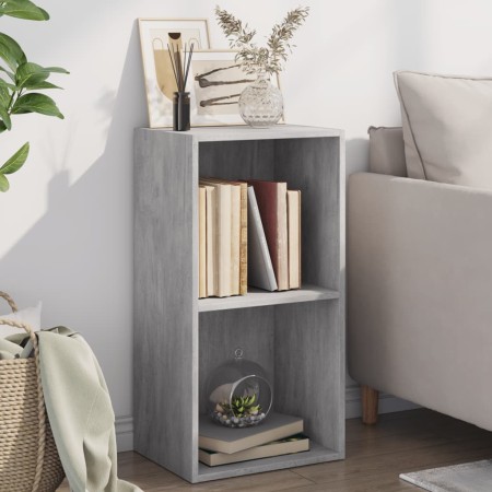 Estantería 2 niveles contrachapada gris hormigón 40x30x76,5cm by , Bookcases and shelves - Ref: Foro24-800931, Price: 53,99 €...