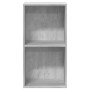 Estantería 2 niveles contrachapada gris hormigón 40x30x76,5cm by , Bookcases and shelves - Ref: Foro24-800931, Price: 53,99 €...