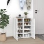 Muebles zapateros 2 uds madera contrachapada blanco 32x35x70 cm by , Shoe racks and shoe organizers - Ref: Foro24-808955, Pri...