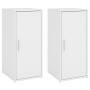 Muebles zapateros 2 uds madera contrachapada blanco 32x35x70 cm by , Shoe racks and shoe organizers - Ref: Foro24-808955, Pri...