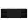 Mueble para TV madera contrachapada negro 130x35x50 cm by , TV Furniture - Ref: Foro24-809585, Price: 104,21 €, Discount: %